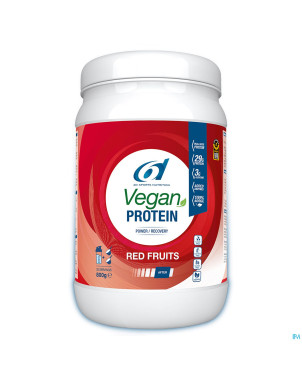 6d vegan protein red fruits 800g
