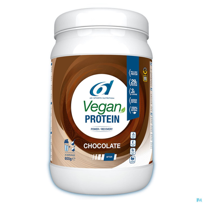 6d vegan protein chocolate 800g