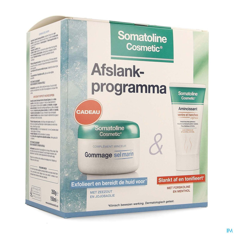 Somatoline cosm.duopack ventre&hanche 150ml+gomm