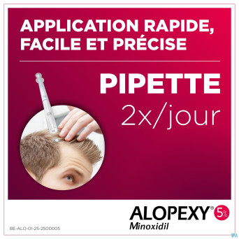 Alopexy 50mg/ml sol application cutanee fl 3x60ml