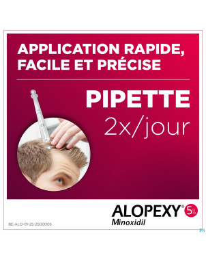 Alopexy 50mg/ml sol application cutanee fl 3x60ml