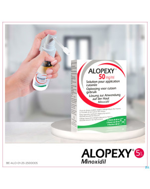 Alopexy 50mg/ml sol application cutanee fl 3x60ml