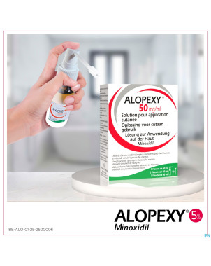 Alopexy 50mg/ml sol application cutanee fl 3x60ml