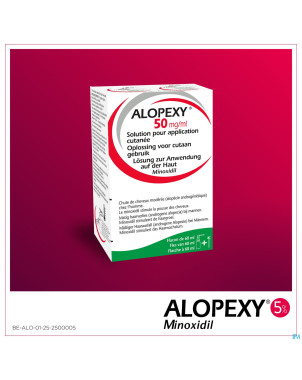 Alopexy 50mg/ml sol appl cut.fl pipette/spray 60ml