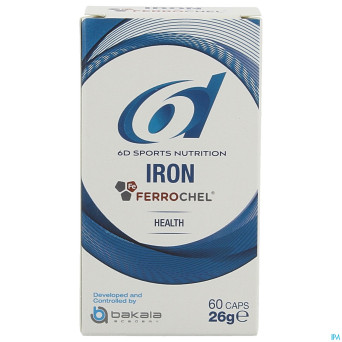 6d sports iron ferrochel caps  60