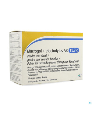 Macrogol+electrolytes ab 13,7g pdr sol    sach 20