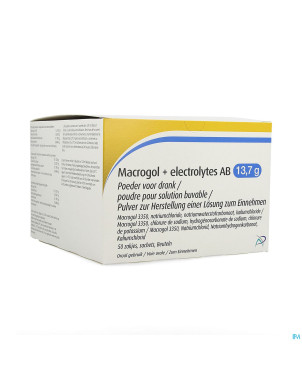 Macrogol+electrolytes ab 13,7g pdr sol    sach 50