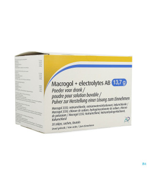 Macrogol+electrolytes ab 13,7g pdr sol    sach 30