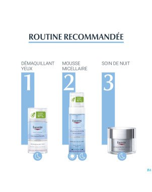 Eucerin dermatoclean hyaluron demaq yeux  125ml nf
