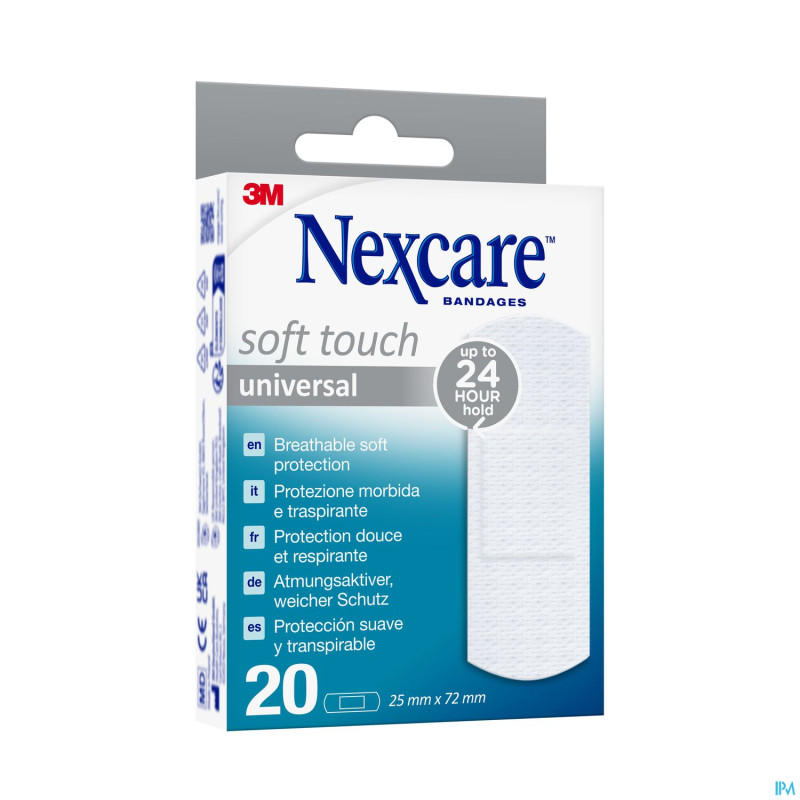 Nexcare 3m soft touch universal 25mmx72mm strips20
