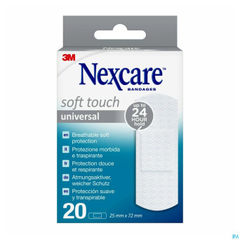 Nexcare 3m soft touch universal 25mmx72mm strips20