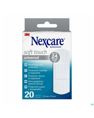 Nexcare 3m soft touch universal 25mmx72mm strips20