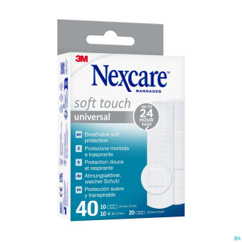 Nexcare 3m soft touch universal assort.  strips 40