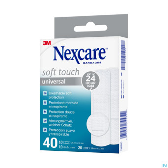 Nexcare 3m soft touch universal assort.  strips 40
