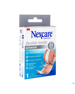 Nexcare 3m flexible textile universal   rol 1mx6cm