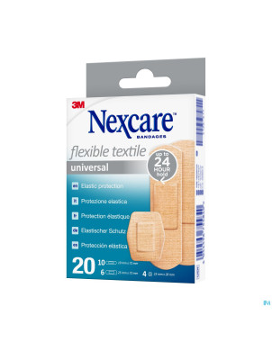Nexcare 3m flexible textile universal    strips 20