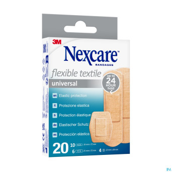 Nexcare 3m flexible textile universal    strips 20