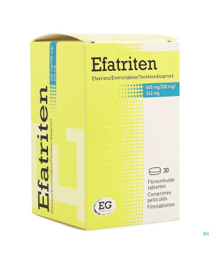 Efatriten 600mg/200mg/245mg comp pell  30