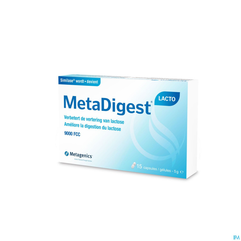 Metadigest lacto    caps  15 26539 metagenics