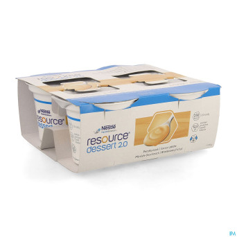 Resource dessert 2.0 peche   4x125g