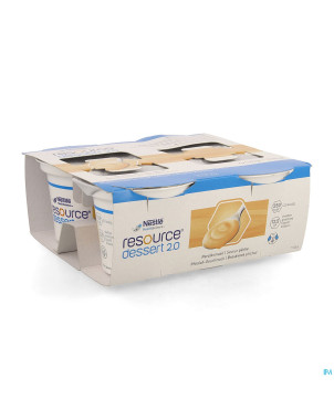 Resource dessert 2.0 peche   4x125g