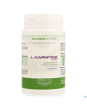 L carnitine 500 comp 120    pharmanutrics
