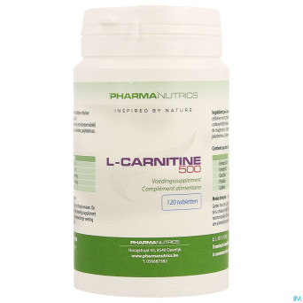 L carnitine 500 comp 120    pharmanutrics