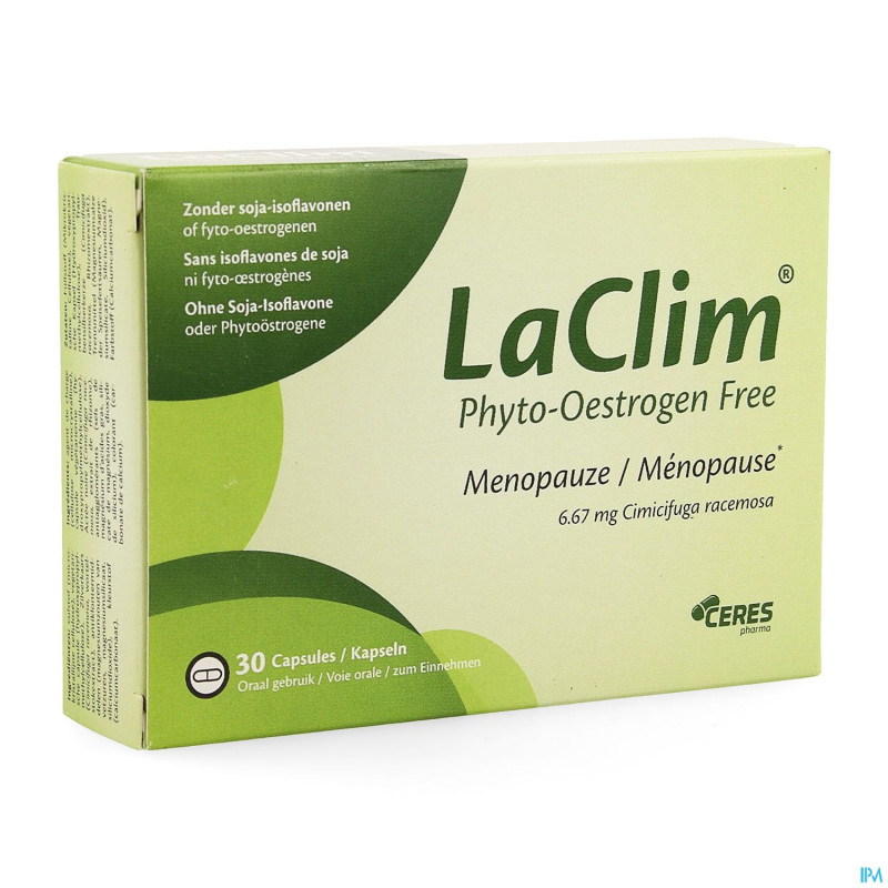 Laclim phyto-oestrogen free caps 30