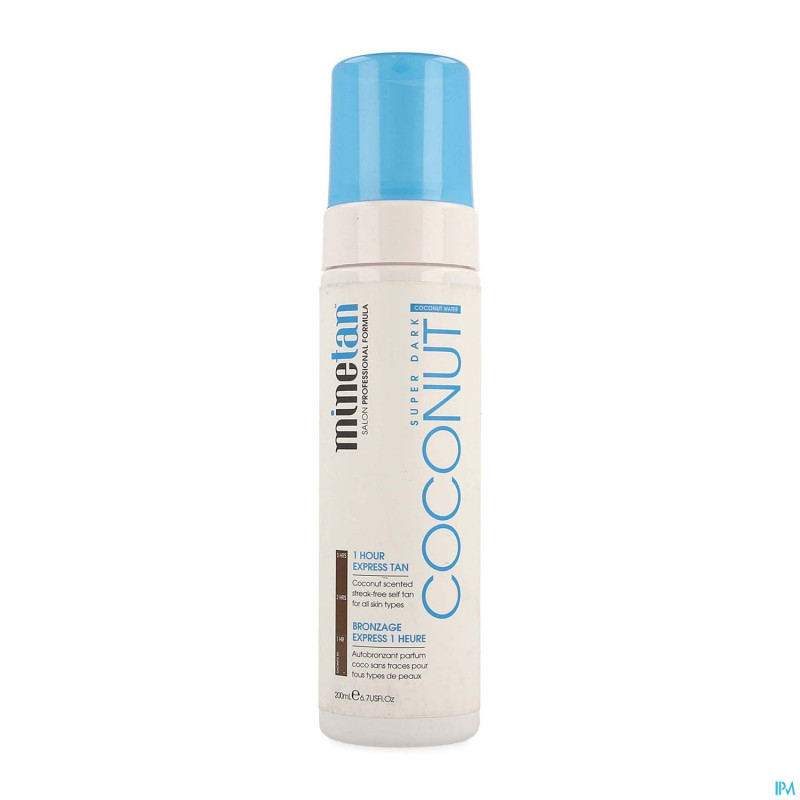 Minetan coconut water self tan foam    200ml