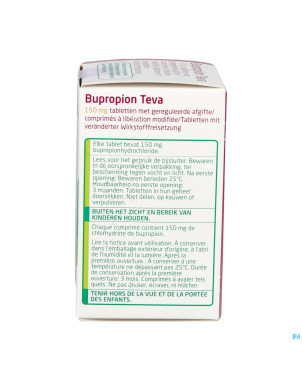 Bupropion teva 150mg liber.modifiee comp  30