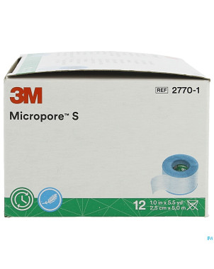 Micropore s 3m sparadrap    2,5x500cm 12