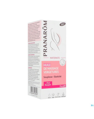 Pranarom huile massage vergetures 100ml
