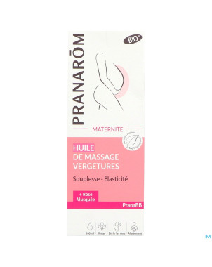 Pranarom huile massage vergetures 100ml