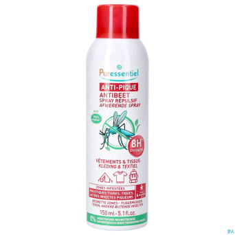 Puressentiel a/pique spray repulsif vet&tissu150ml