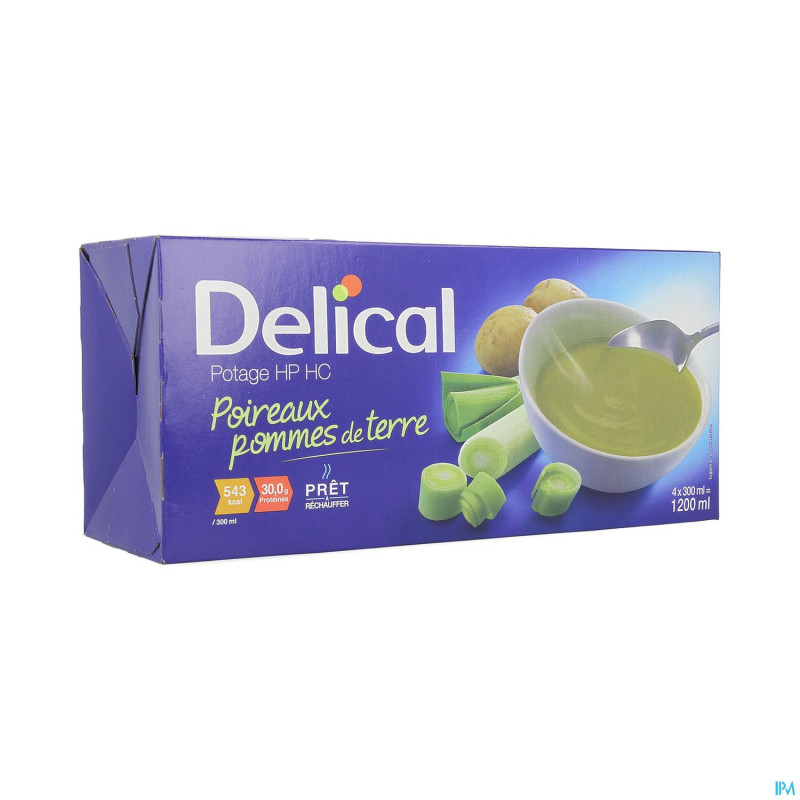 Delical potage hphc poir.pomme t4x300ml cfr4292553