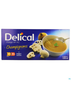 Delical potage hphc champignons 4x300ml cfr4292579