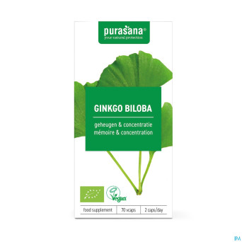 Purasana vegan ginkgo biloba v-caps 70   be-bio-02