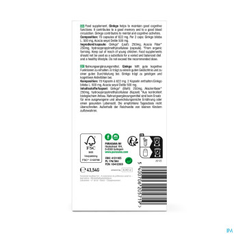 Purasana vegan ginkgo biloba v-caps 70   be-bio-02