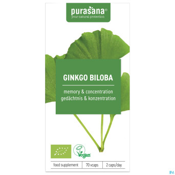 Purasana vegan ginkgo biloba v-caps 70   be-bio-02