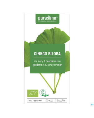 Purasana vegan ginkgo biloba v-caps 70   be-bio-02