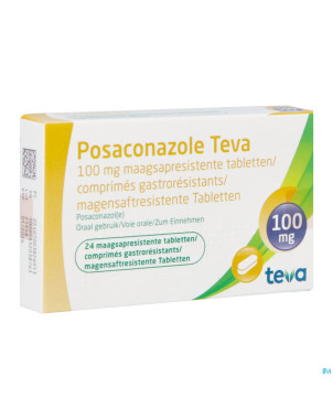 Posaconazole teva gastro resist. comp 24 x 100mg