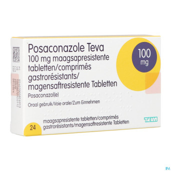 Posaconazole teva gastro resist. comp 24 x 100mg