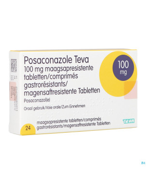 Posaconazole teva gastro resist. comp 24 x 100mg