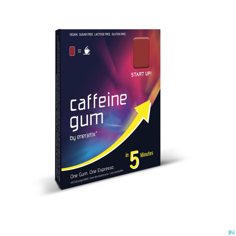 Enerjetix cafeine gum red energy    9x2,35g
