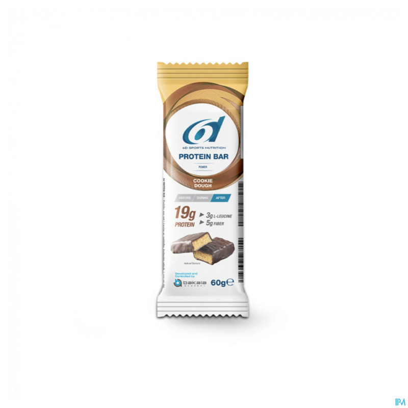 6d sixd protein bar cookie dough    60g