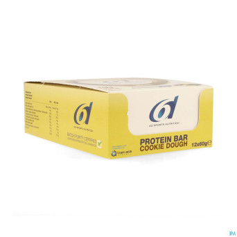 6d sixd protein bar cookie dough    12x60g