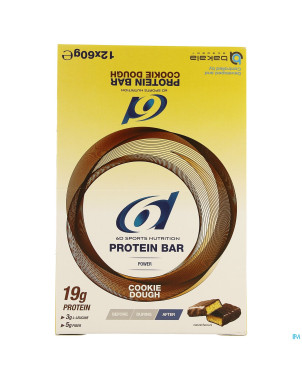 6d sixd protein bar cookie dough    12x60g