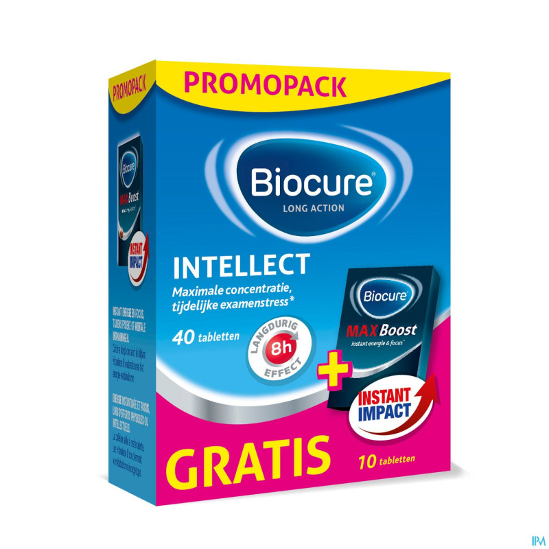 Biocure intellect pack comp 40+ max comp 10 grat.