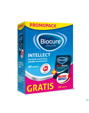 Biocure intellect pack comp 40+ max comp 10 grat.