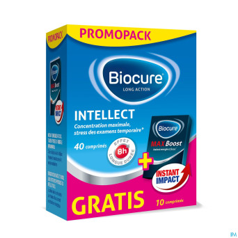 Biocure intellect pack comp 40+ max comp 10 grat.